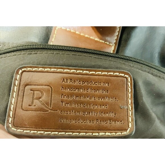 RELIC Animal Print Circular Black/Brown Hobo Crossbody Faux Leather Bag - Picture 5 of 11